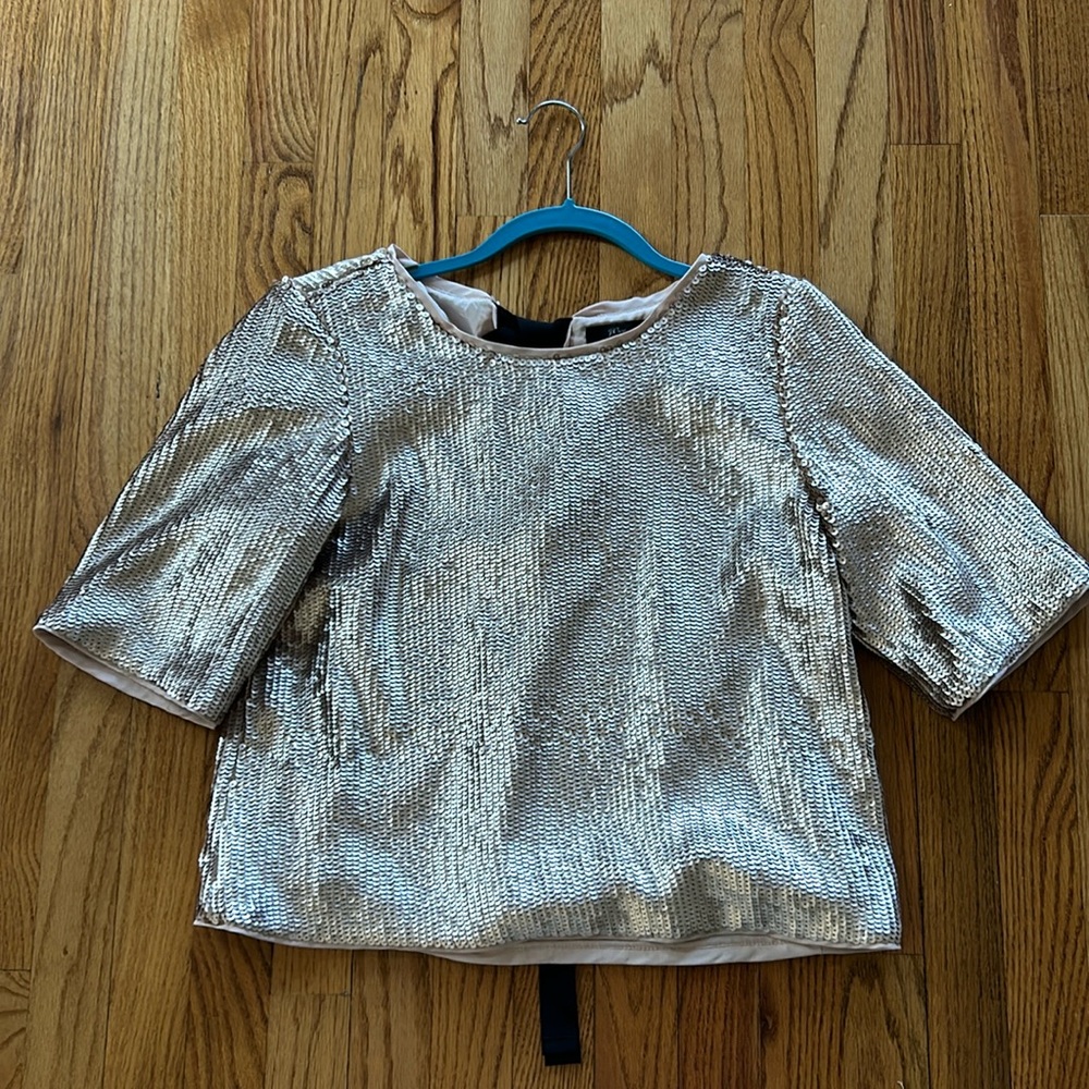 Jcrew sequins top sz 2